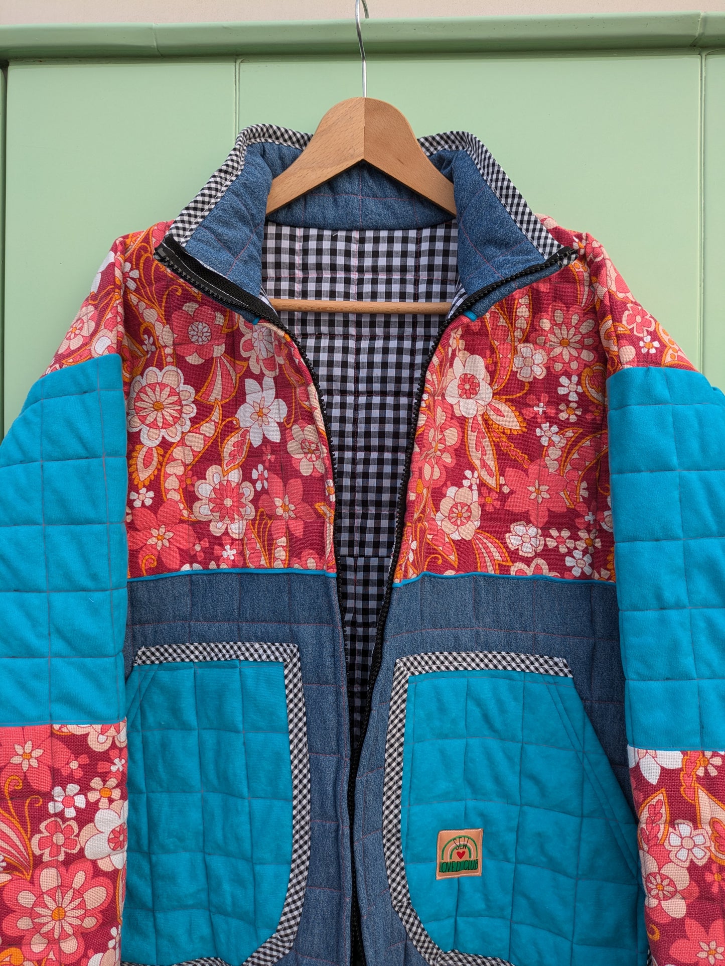 Quilted Floral Mix Jacket