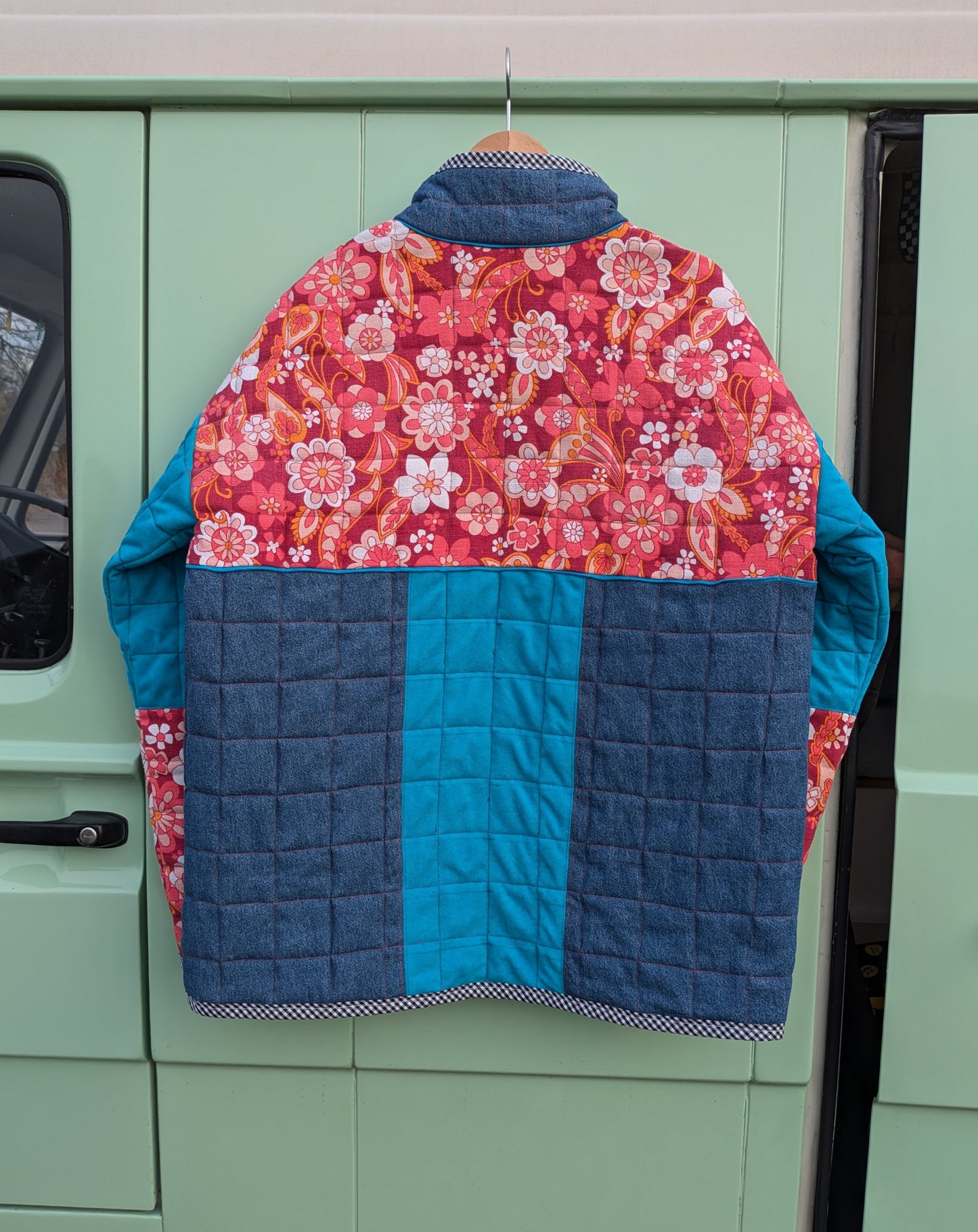 Quilted Floral Mix Jacket