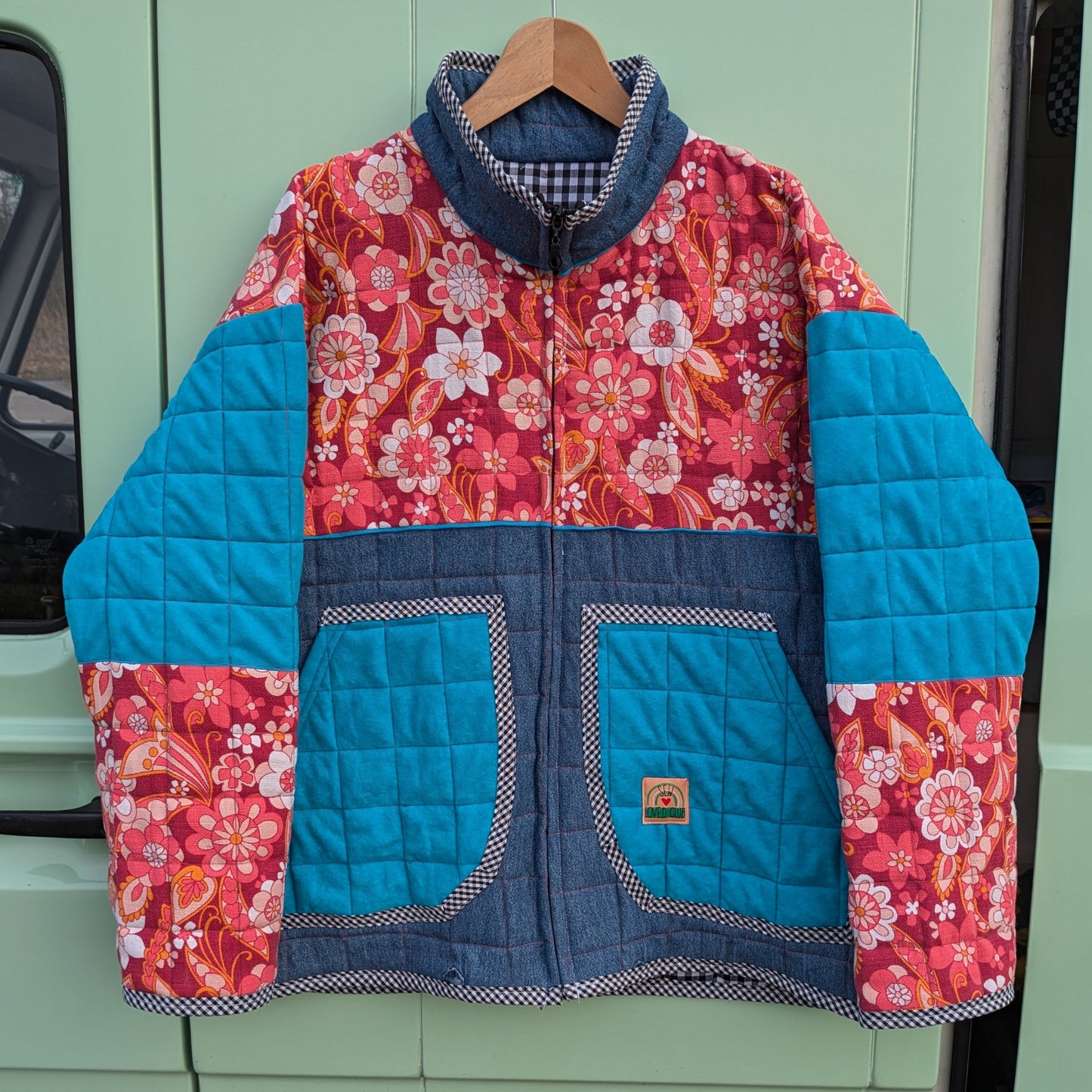 Quilted Floral Mix Jacket