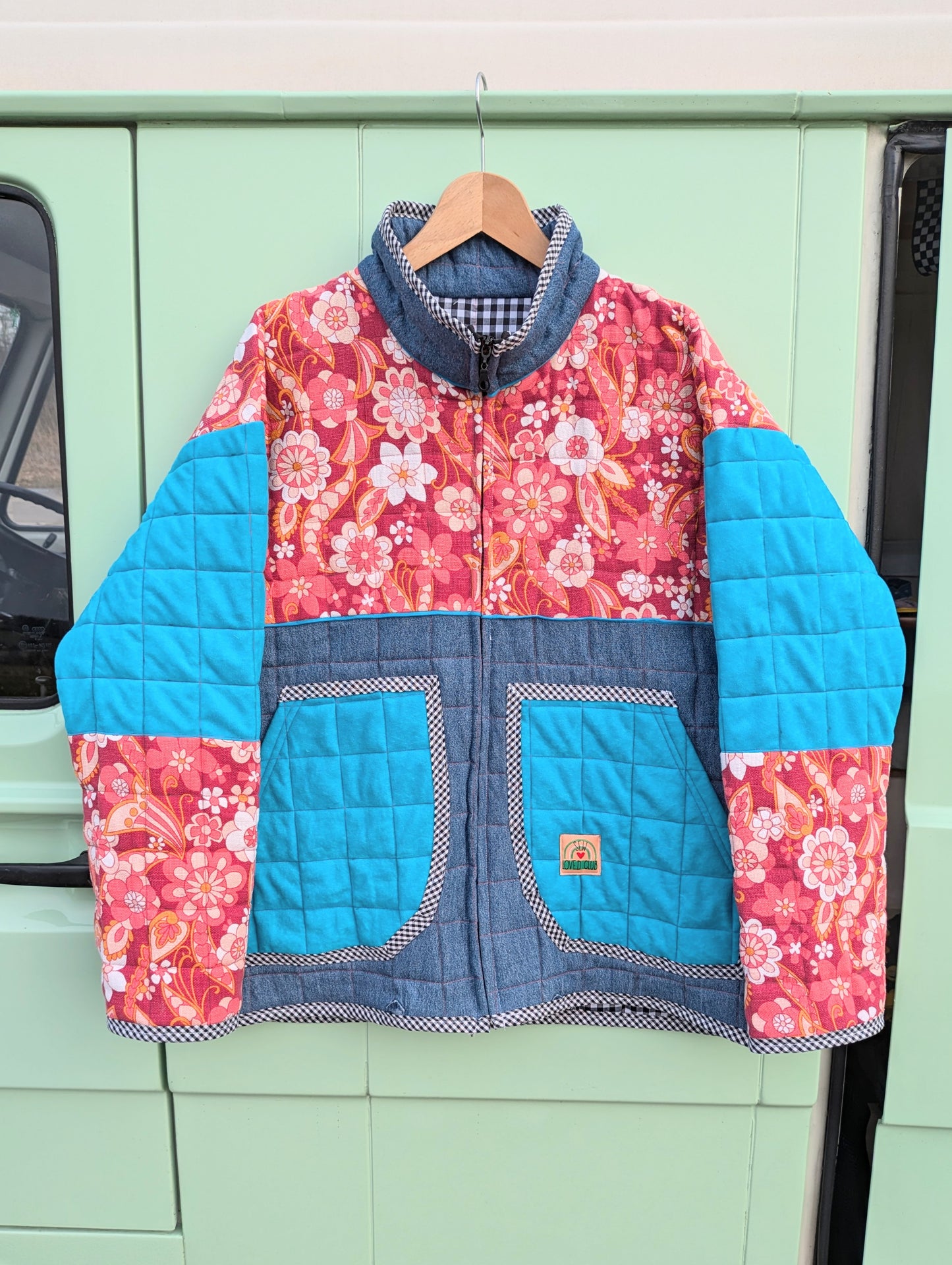 Quilted Floral Mix Jacket
