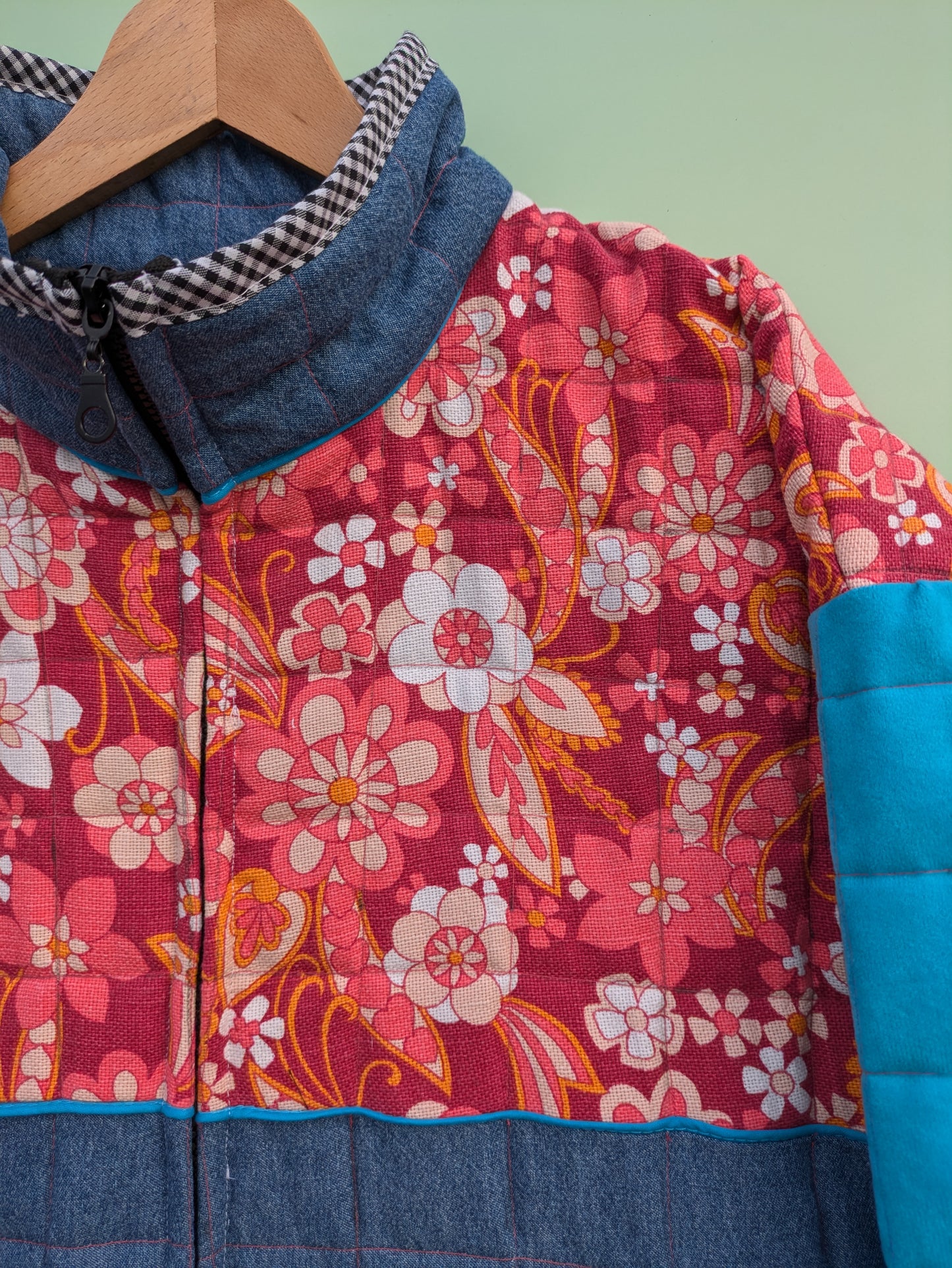 Quilted Floral Mix Jacket