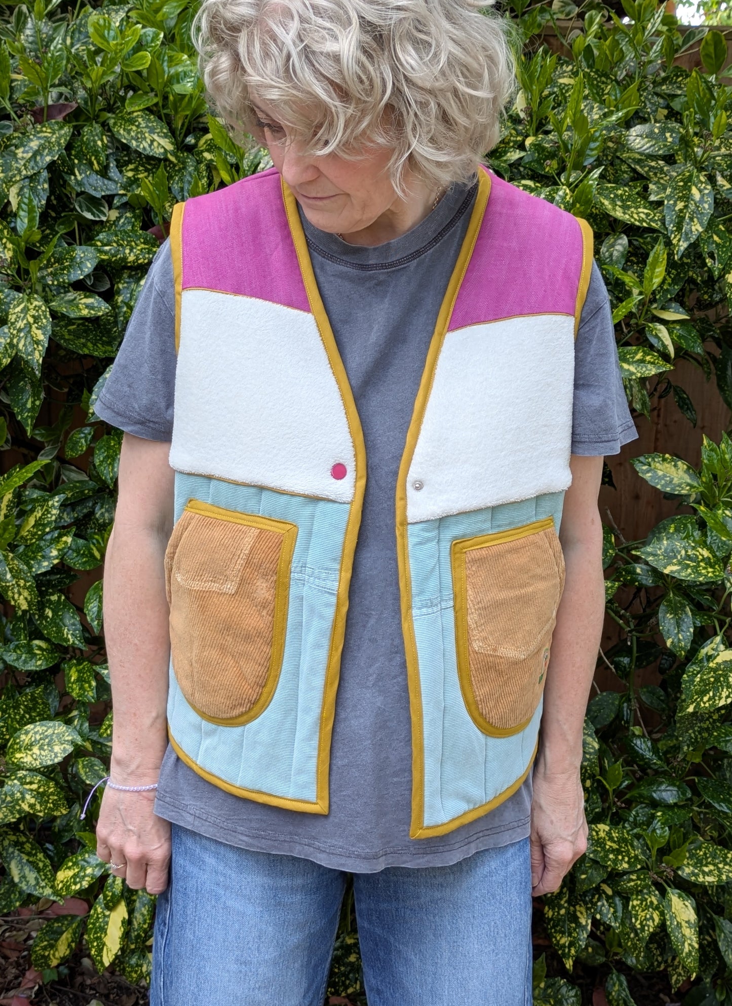 Bright Colour Blocked Gilet